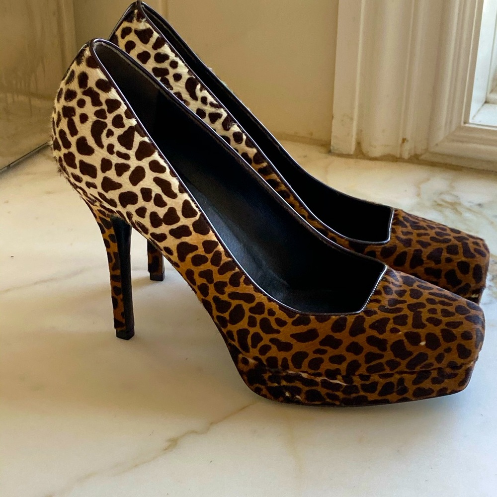 Gucci calf hair stilettos new 38.5
